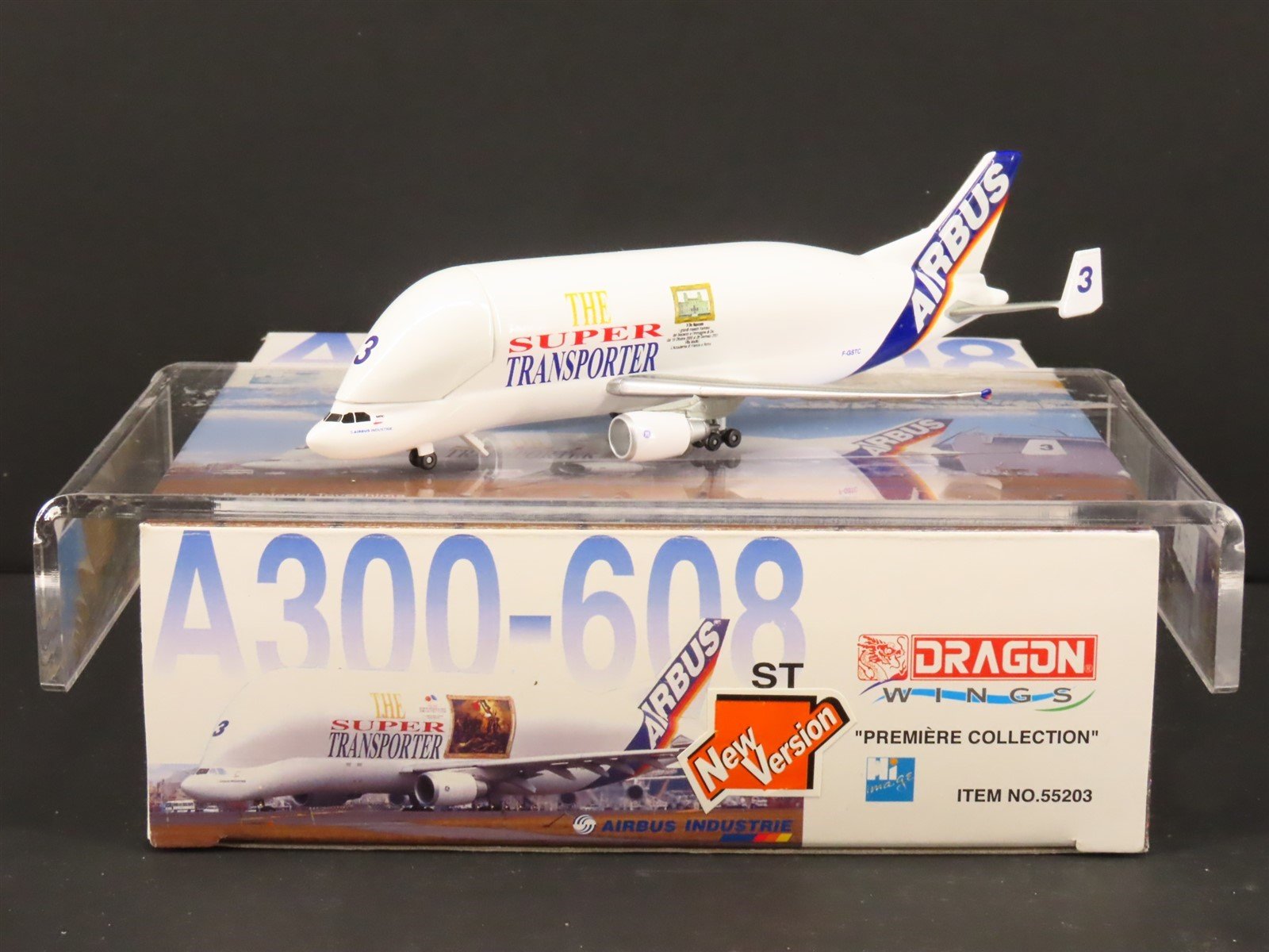 1:400 Dragon Wings 55203 Die-Cast Super Transporter Airbus A300-608 Aircraft