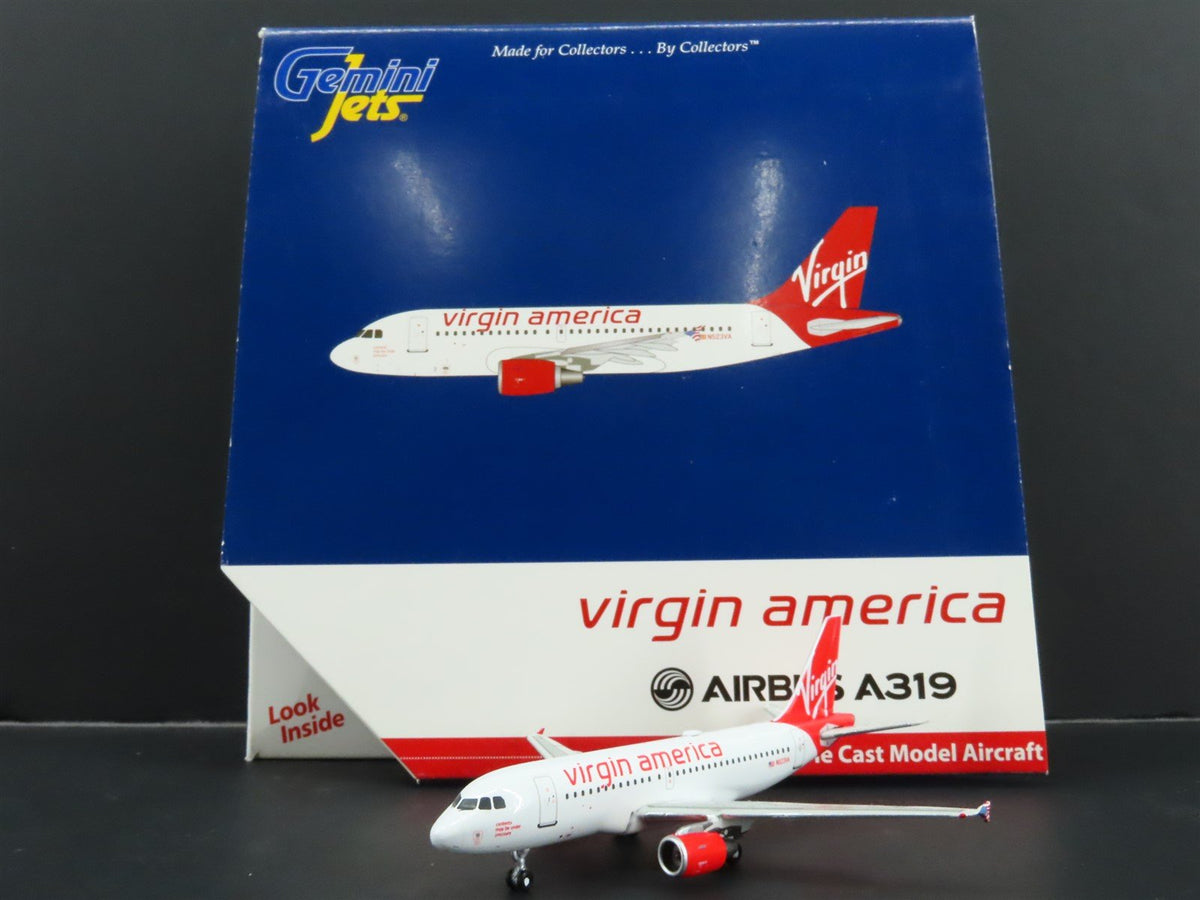 1:400 Gemini Jets GJVRD1342 Die-Cast Virgin America Airbus A319 Airliner N523VA