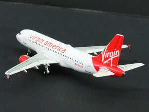 1:400 Gemini Jets GJVRD1342 Die-Cast Virgin America Airbus A319 Airliner N523VA