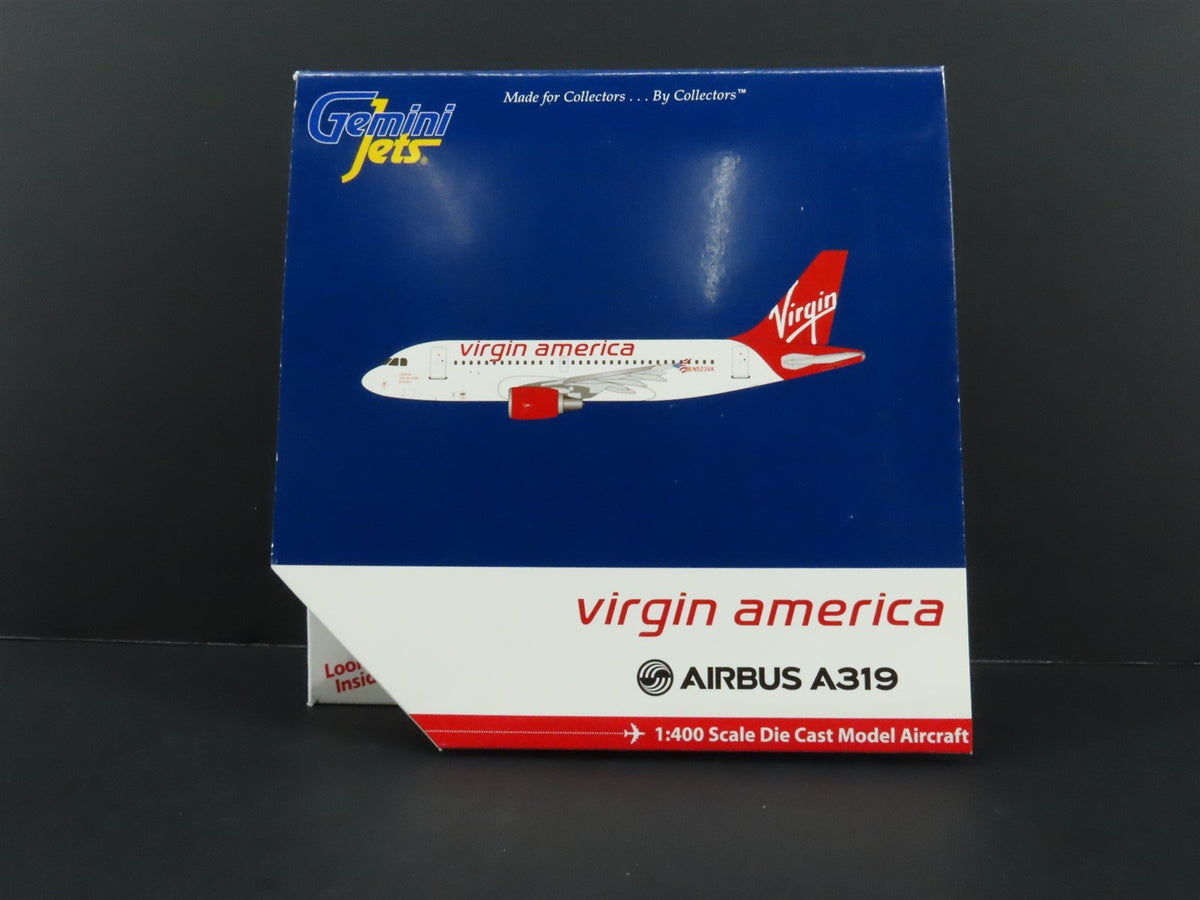 1:400 Gemini Jets GJVRD1342 Die-Cast Virgin America Airbus A319 Airliner N523VA