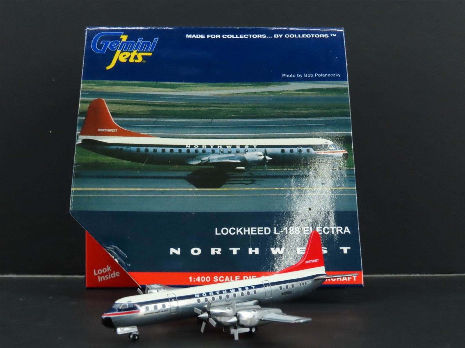 1:400 Gemini Jets GJNWA2125 Die-Cast Northwest Lockheed L-188 Electra Airliner