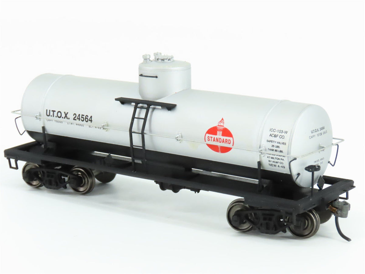 HO Scale Red Caboose RR-33051-03 UTOX Standard Oil Single Dome Tank Car #24564