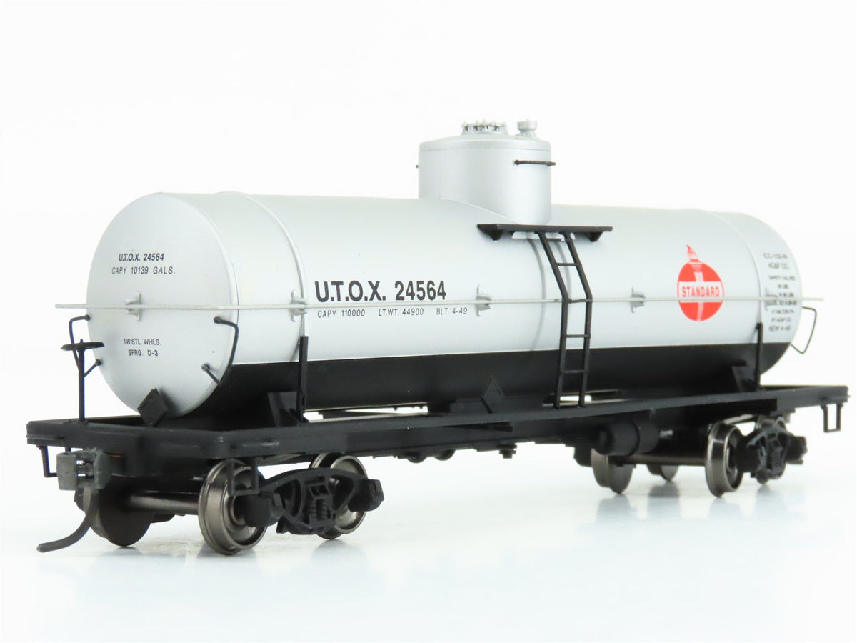 HO Scale Red Caboose RR-33051-03 UTOX Standard Oil Single Dome Tank Car #24564