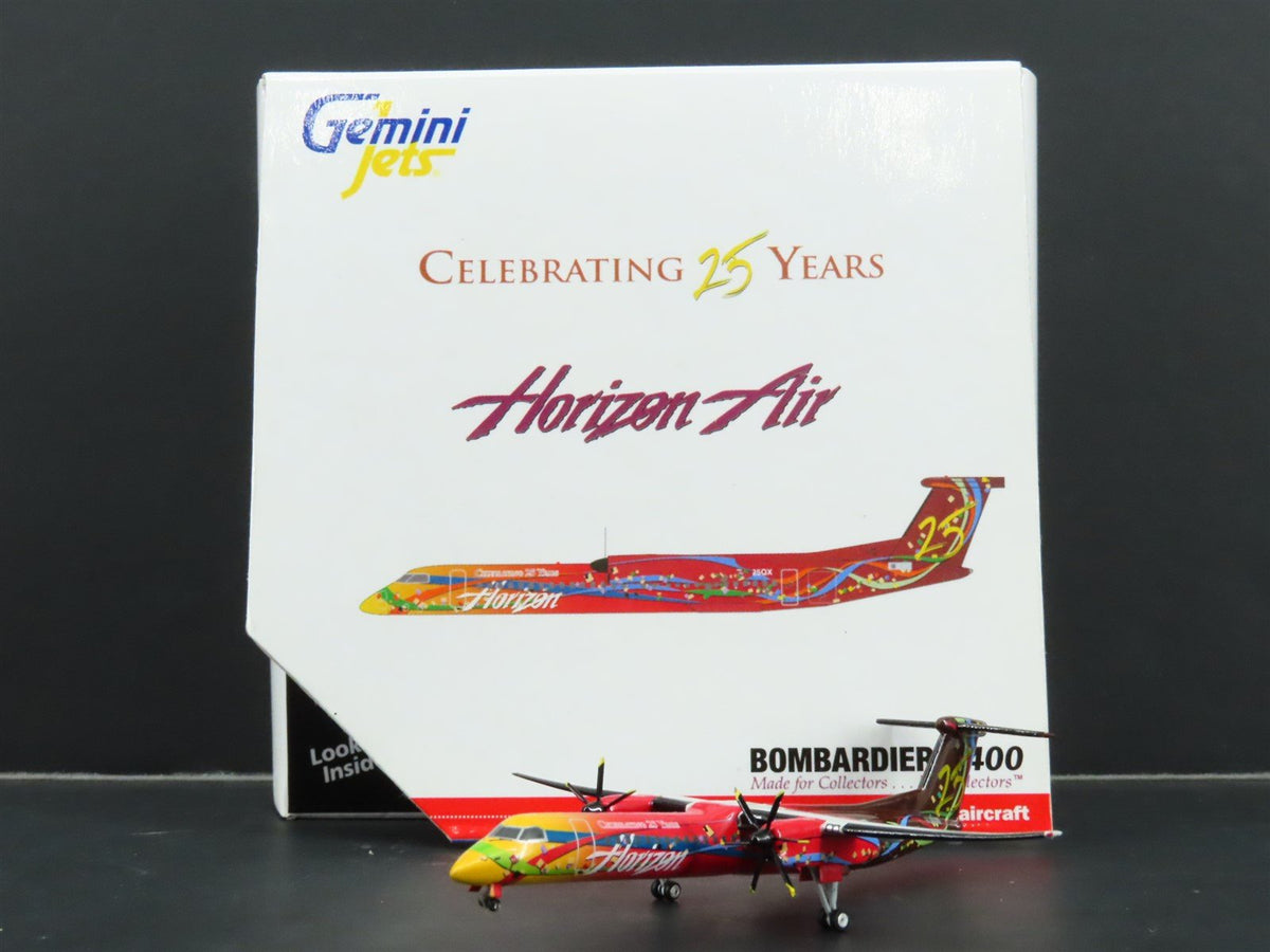 1:400 Gemini Jets GJQXE732 Die-Cast Horizon &quot;25 Years&quot; Bombardier Q400 N425QX