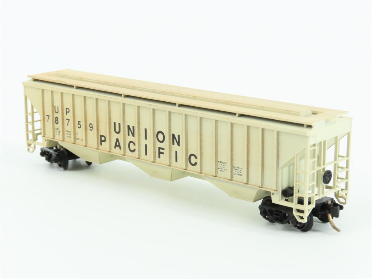 N Precision Masters 1401 UP Union Pacific 3-Bay Hopper #78759 Custom Weathered