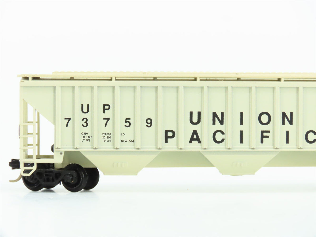 N Scale Precision Masters 1401 UP Union Pacific 3-Bay Covered Hopper #73759