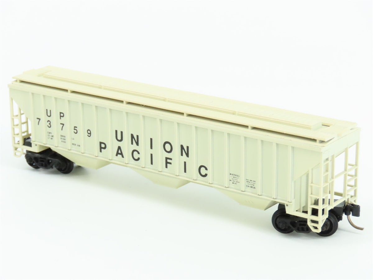 N Scale Precision Masters 1401 UP Union Pacific 3-Bay Covered Hopper #73759