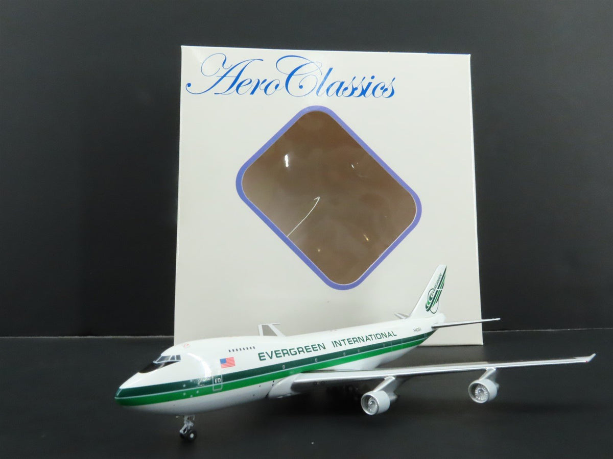 1:400 Aero Classics Die-Cast Evergreen Boeing 747-100F Airliner N482EV w/Gear