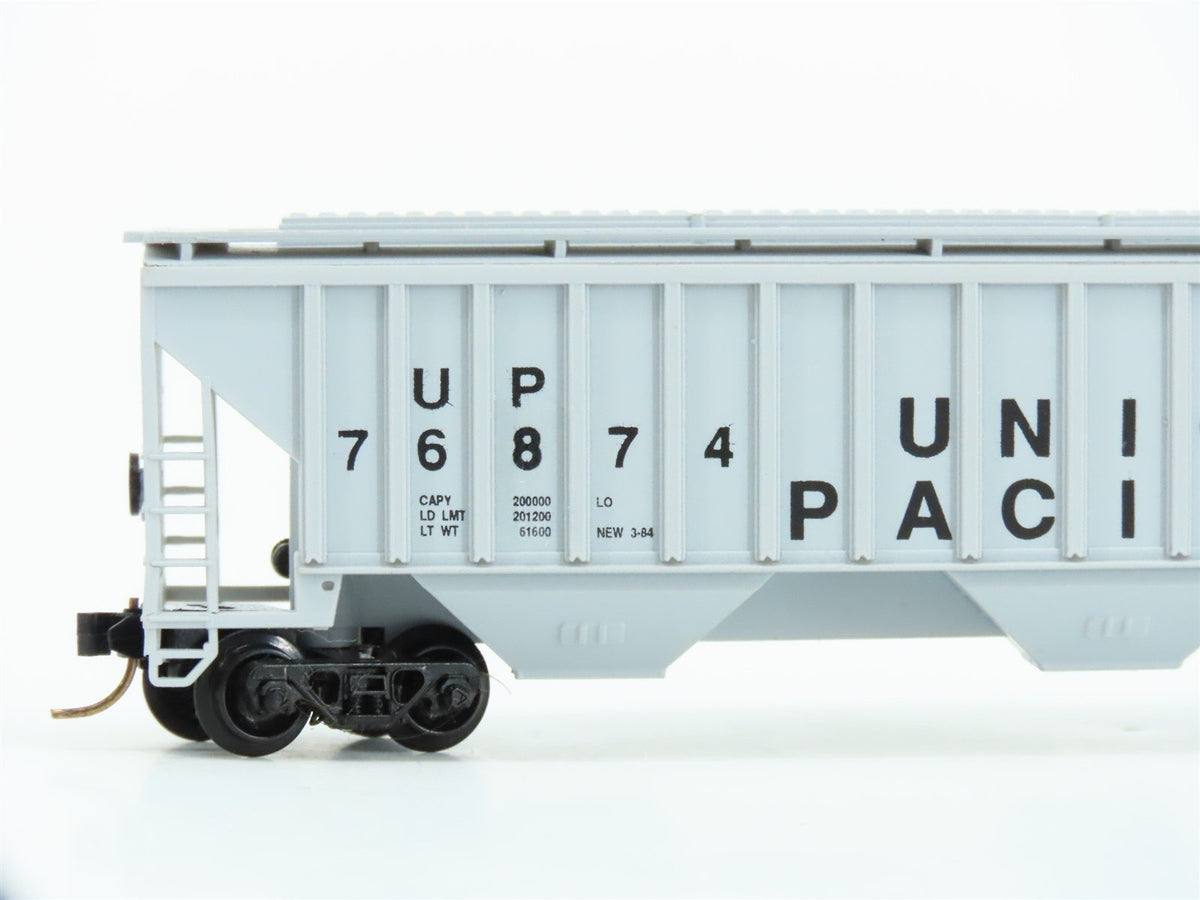 N Scale Precision Masters 1401 UP Union Pacific 3-Bay Hopper Custom Road #76874