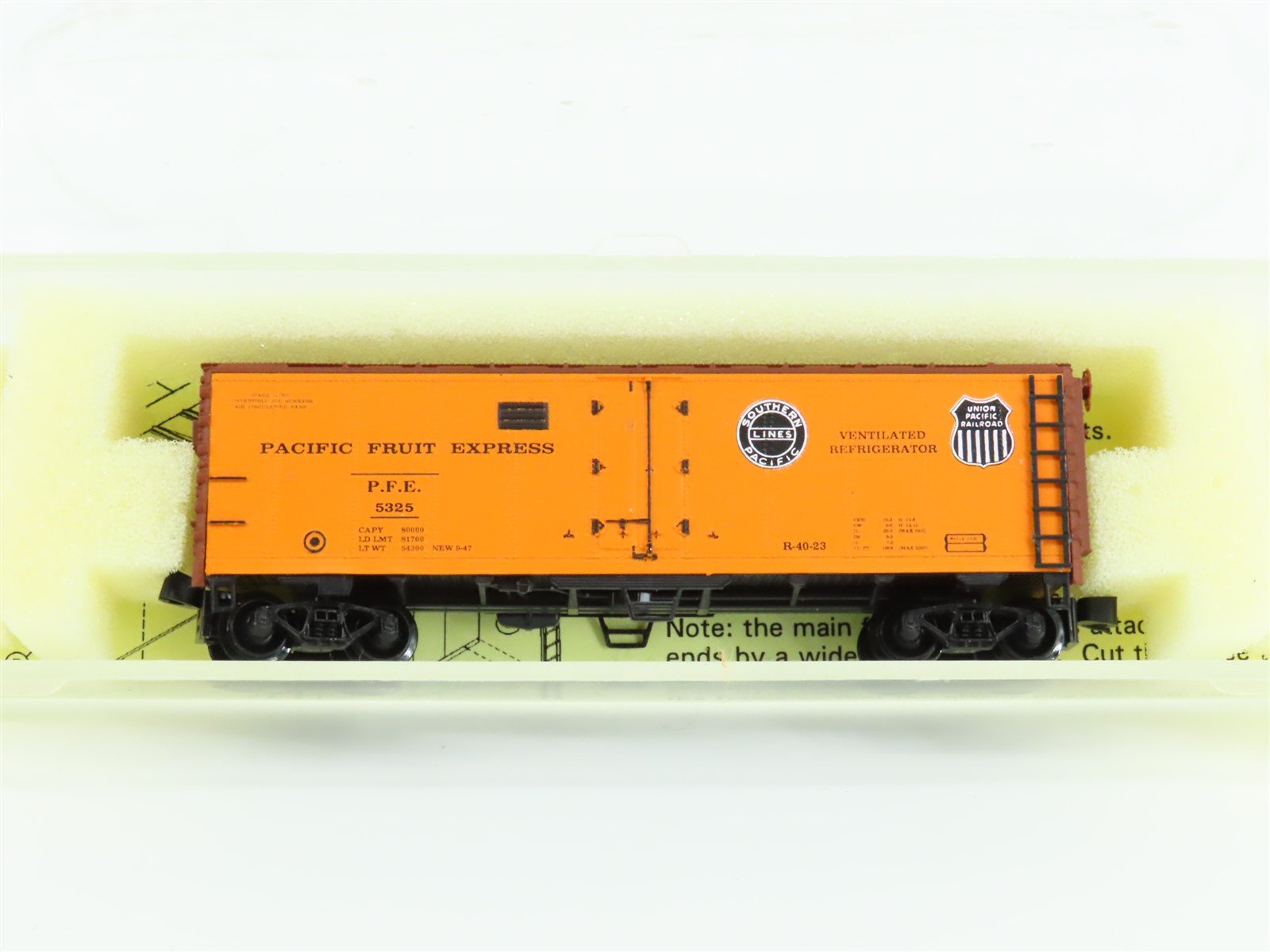 N Scale Precision Masters 1801 SP UP PFE Pacific Fruit Express Reefer #5325