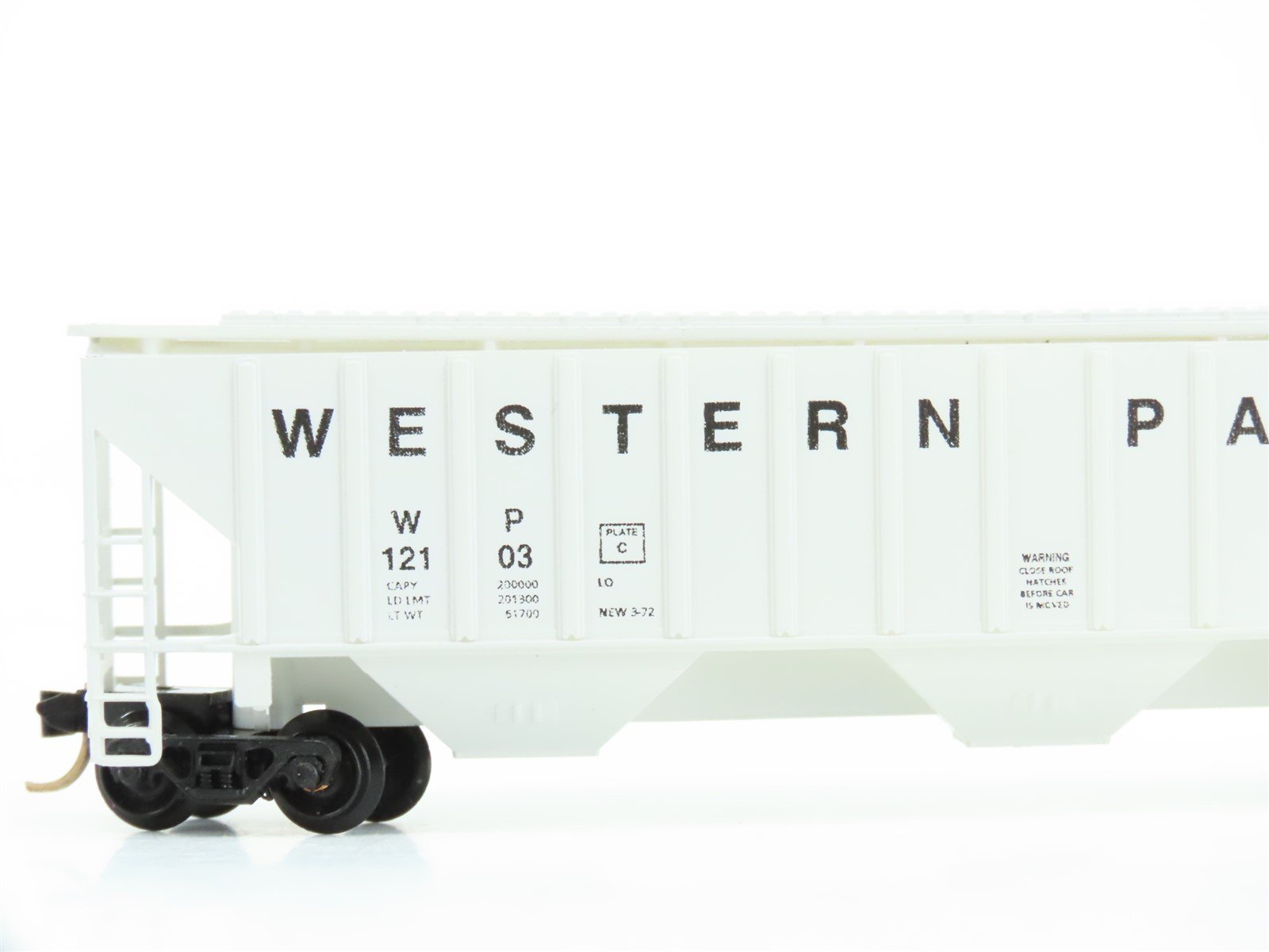 N Scale Precision Masters 1531 WP Western Pacific 3-Bay Covered Hopper #12103