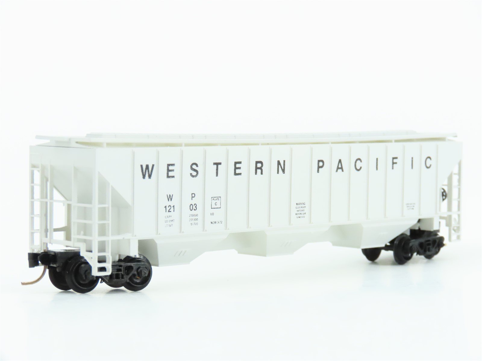 N Scale Precision Masters 1531 WP Western Pacific 3-Bay Covered Hopper #12103