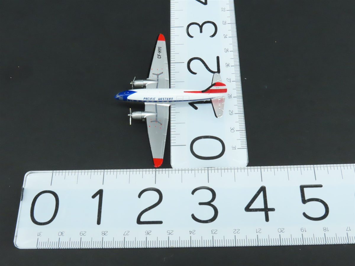 1:400 Scale Aero Classics AC411184 Pacific Western Curtiss C-46 Airliner CF-HYI
