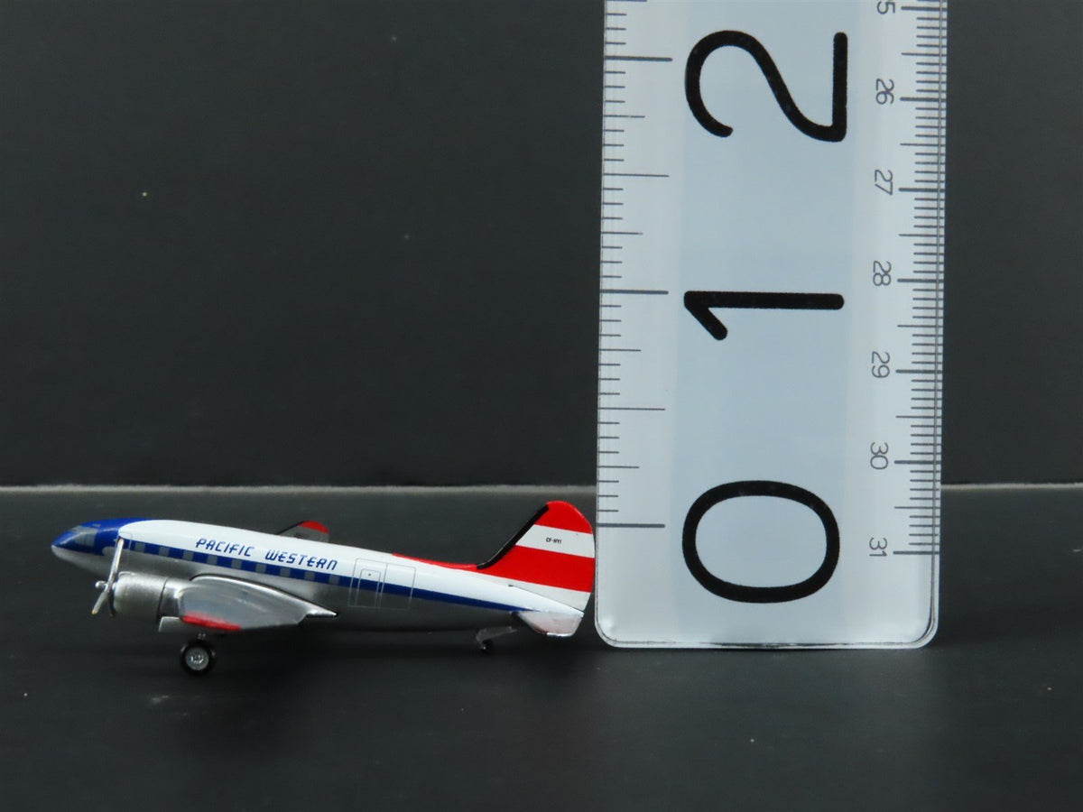 1:400 Scale Aero Classics AC411184 Pacific Western Curtiss C-46 Airliner CF-HYI