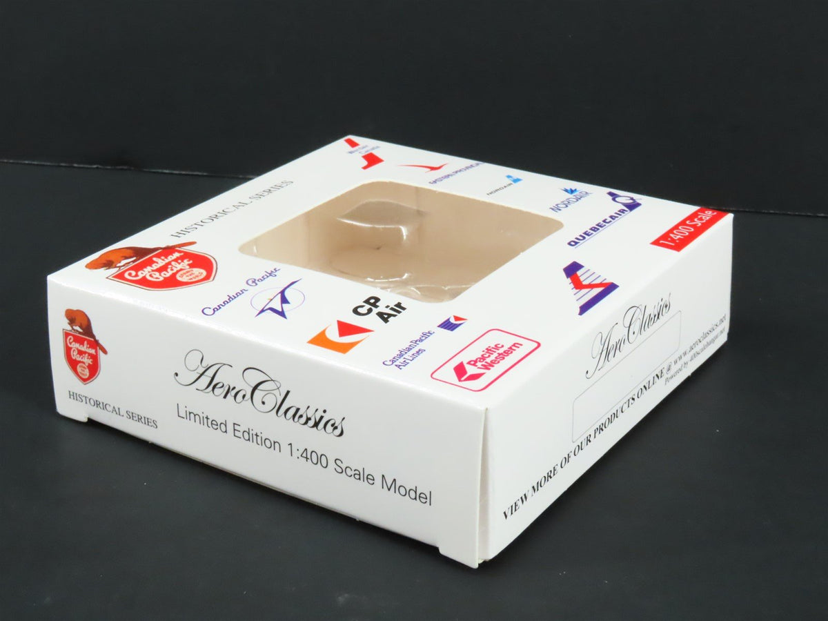 1:400 Scale Aero Classics AC411184 Pacific Western Curtiss C-46 Airliner CF-HYI
