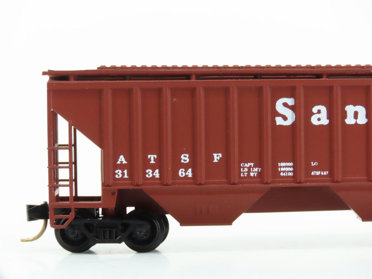 N Scale Precision Masters 1402 ATSF Santa Fe 3-Bay Covered Hopper #313464