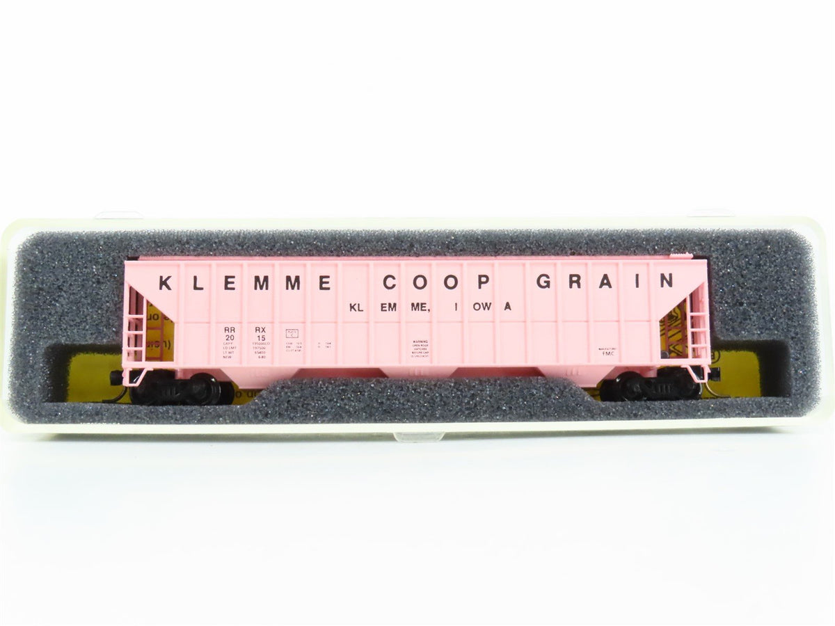 N Scale Precision Masters 1729 RRRX Klemme Coop Grain 3-Bay Hopper #2015