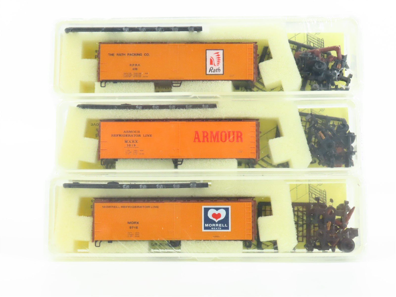 N Scale Precision Masters Kit #2120 RPRX MARX MORX Wood Reefer 3-Pack Sealed
