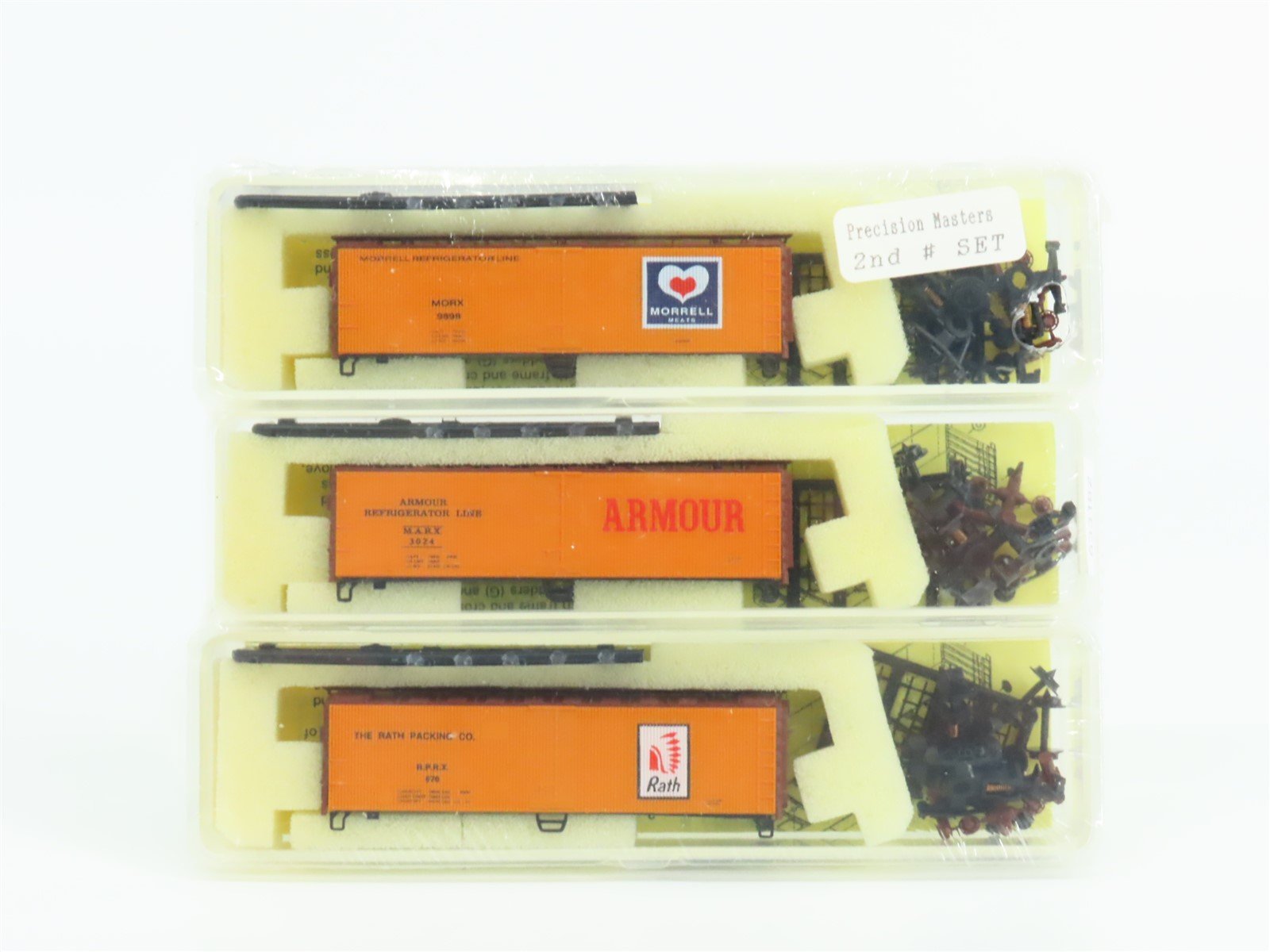 N Scale Precision Masters Kit #2120 RPRX MARX MORX Wood Reefer 3-Pack Sealed