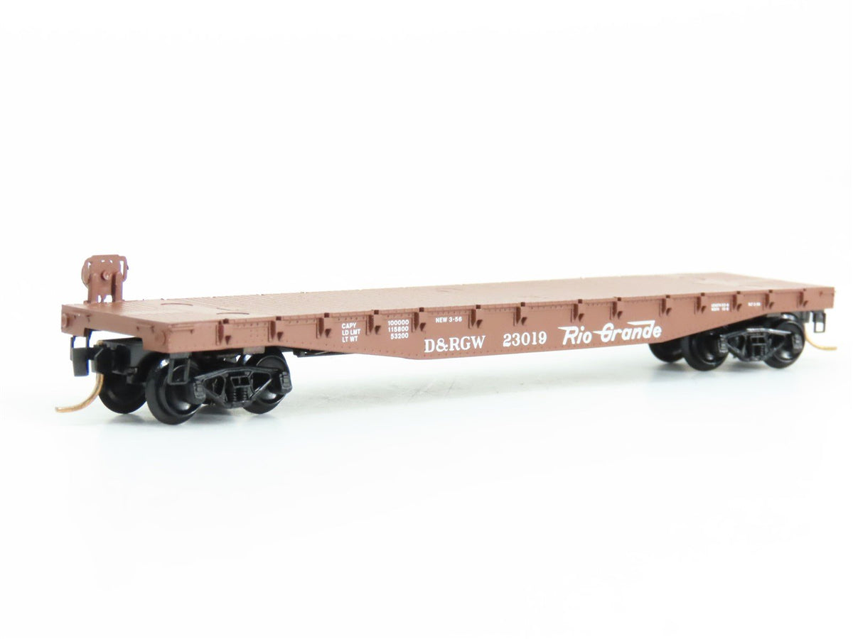 N Scale Micro-Trains MTL 45060 D&amp;RGW Rio Grande Railroad 50&#39; Flat Car #23019