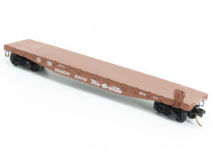 N Scale Micro-Trains MTL 45060 D&RGW Rio Grande Railroad 50' Flat Car #23019