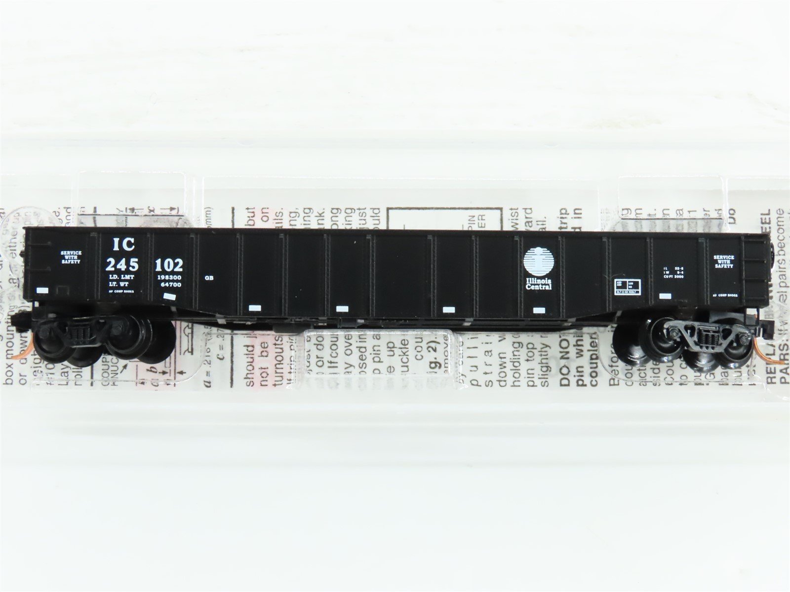 N Scale Micro-Trains MTL 105550 IC Illinois Central Railroad 50' Gondola #245102