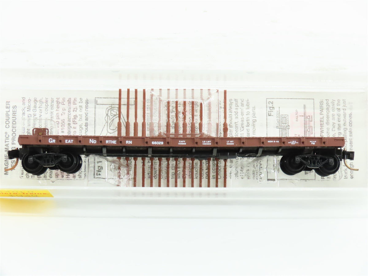 N Scale Micro-Trains MTL 44010 GN Great Northern Railroad 50&#39; Flat Car #66029