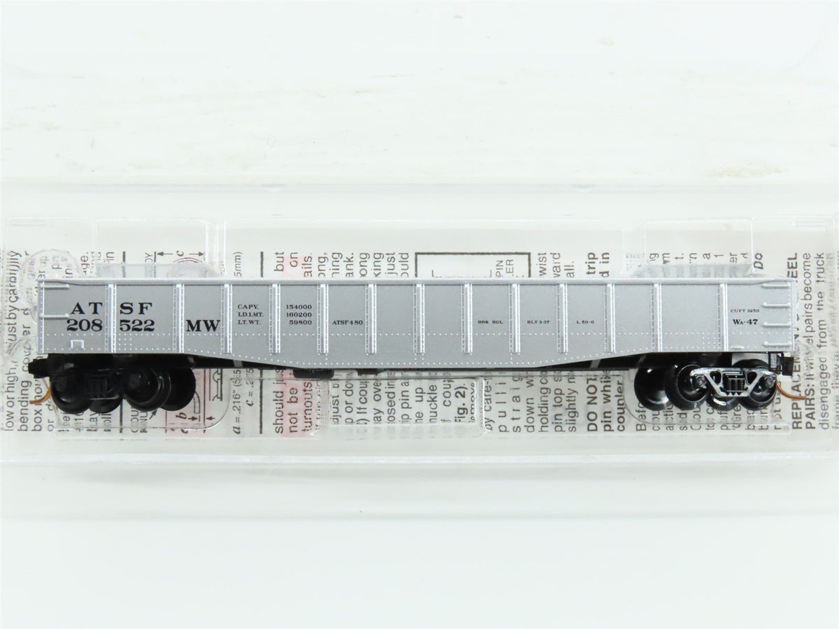 N Scale Micro-Trains MTL 105060 ATSF Santa Fe Railroad 50&#39; Gondola #208522