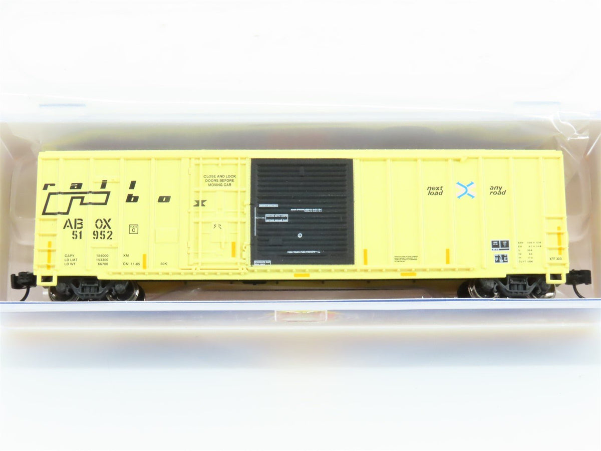 N Scale Athearn ATH24589 ABOX Railbox 50&#39; FMC Exterior Post Boxcar #51952