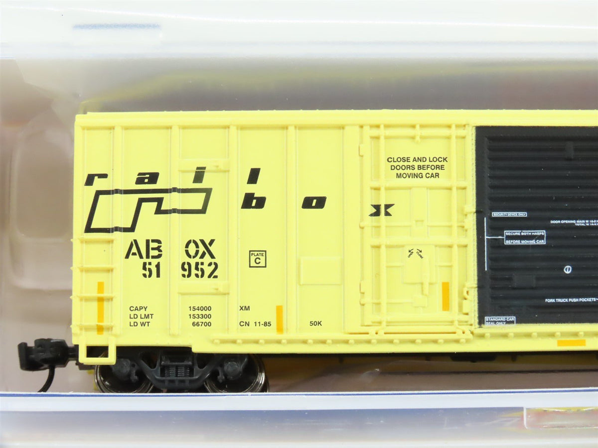 N Scale Athearn ATH24589 ABOX Railbox 50&#39; FMC Exterior Post Boxcar #51952