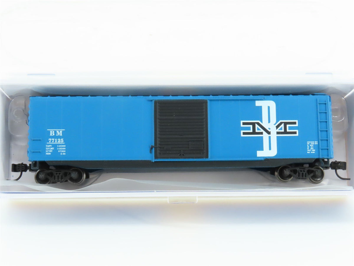 N Scale Athearn ATH2353 B&amp;M Boston &amp; Maine 50&#39; PS-1 Single Door Boxcar #77125