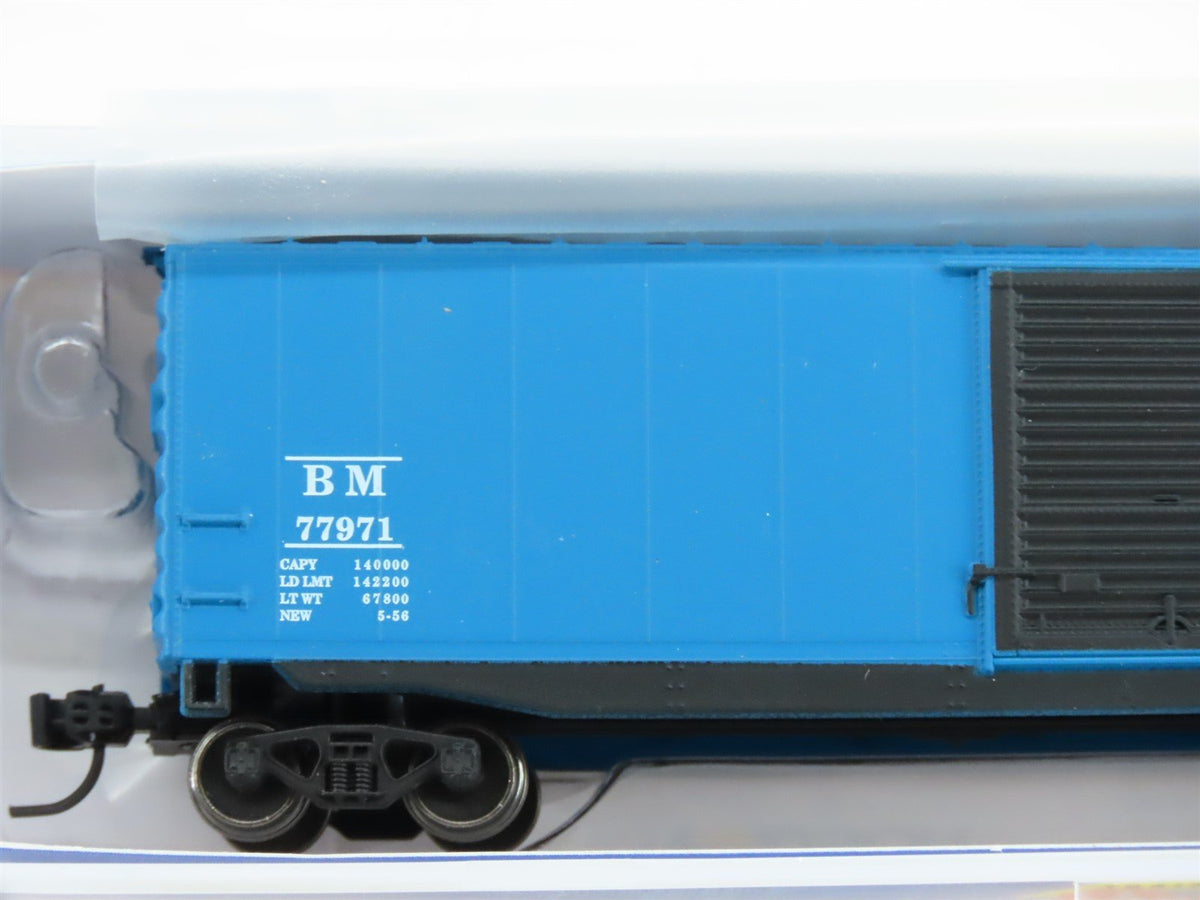 N Scale Athearn ATH2355 B&amp;M Boston &amp; Maine 50&#39; PS-1 Single Door Boxcar #77971