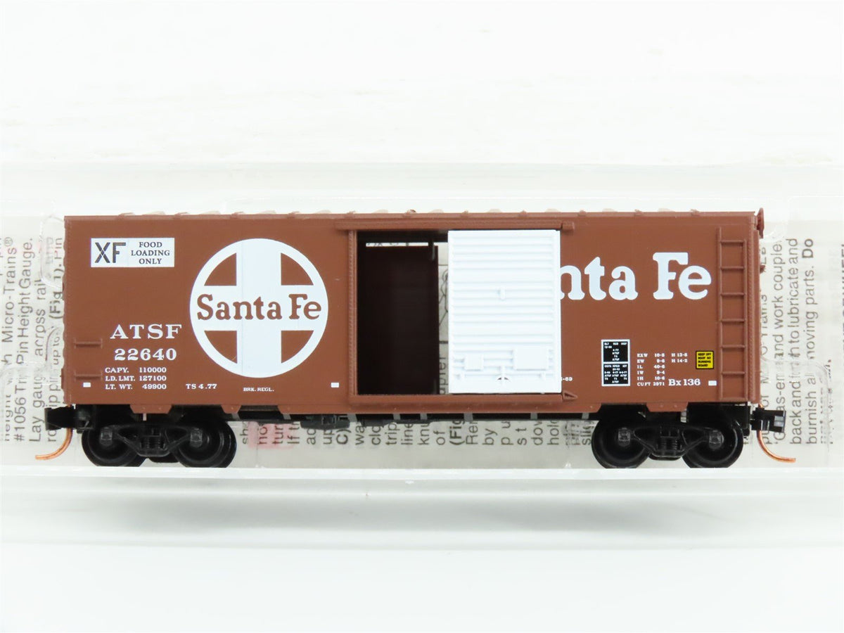 N Scale Micro-Trains MTL 73010 ATSF Santa Fe Railroad 40&#39; Box Car #22640