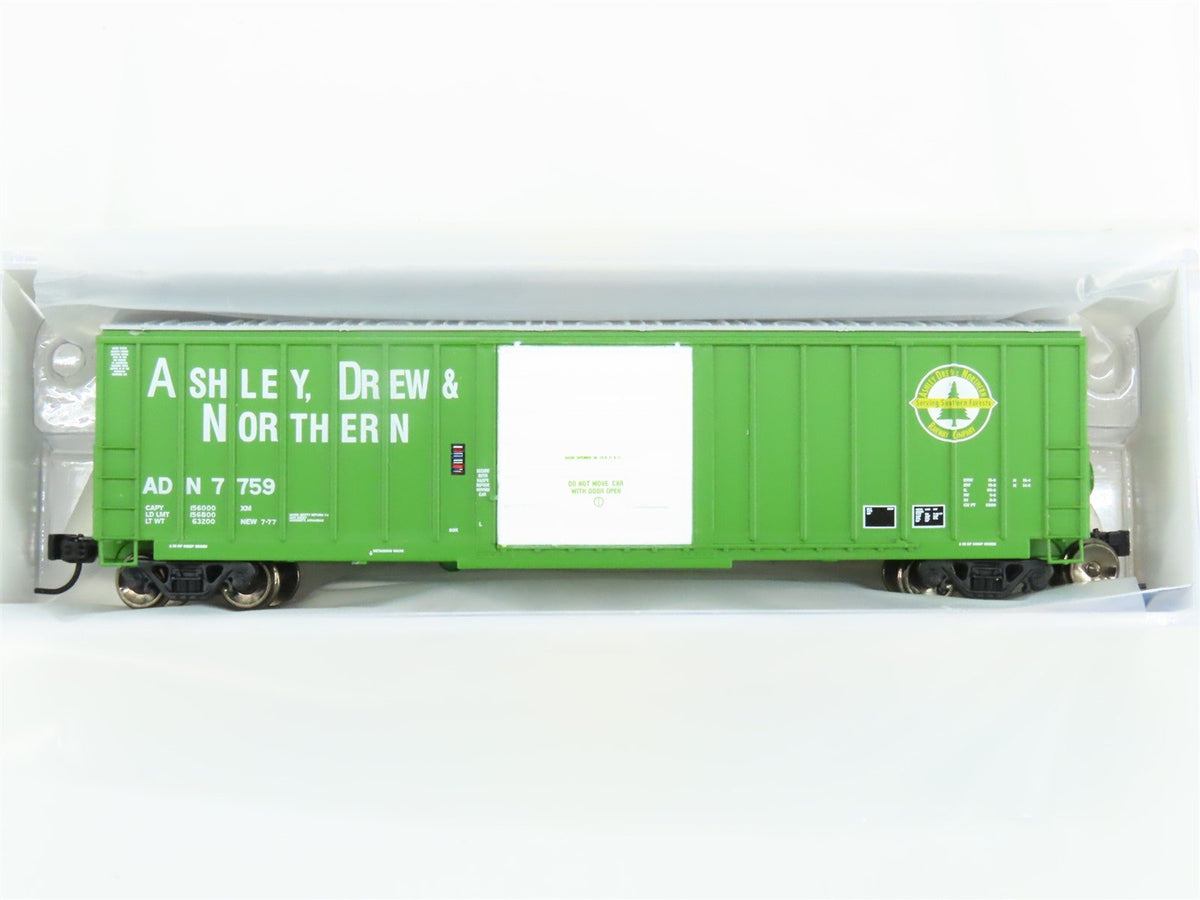 N Scale Athearn ATH22373 ADN Ashley, Drew &amp; Northern 50&#39; Boxcar #7759