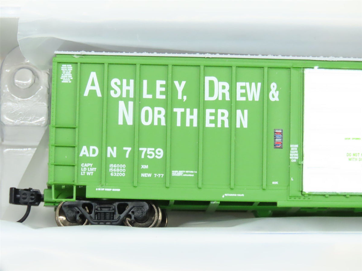 N Scale Athearn ATH22373 ADN Ashley, Drew &amp; Northern 50&#39; Boxcar #7759