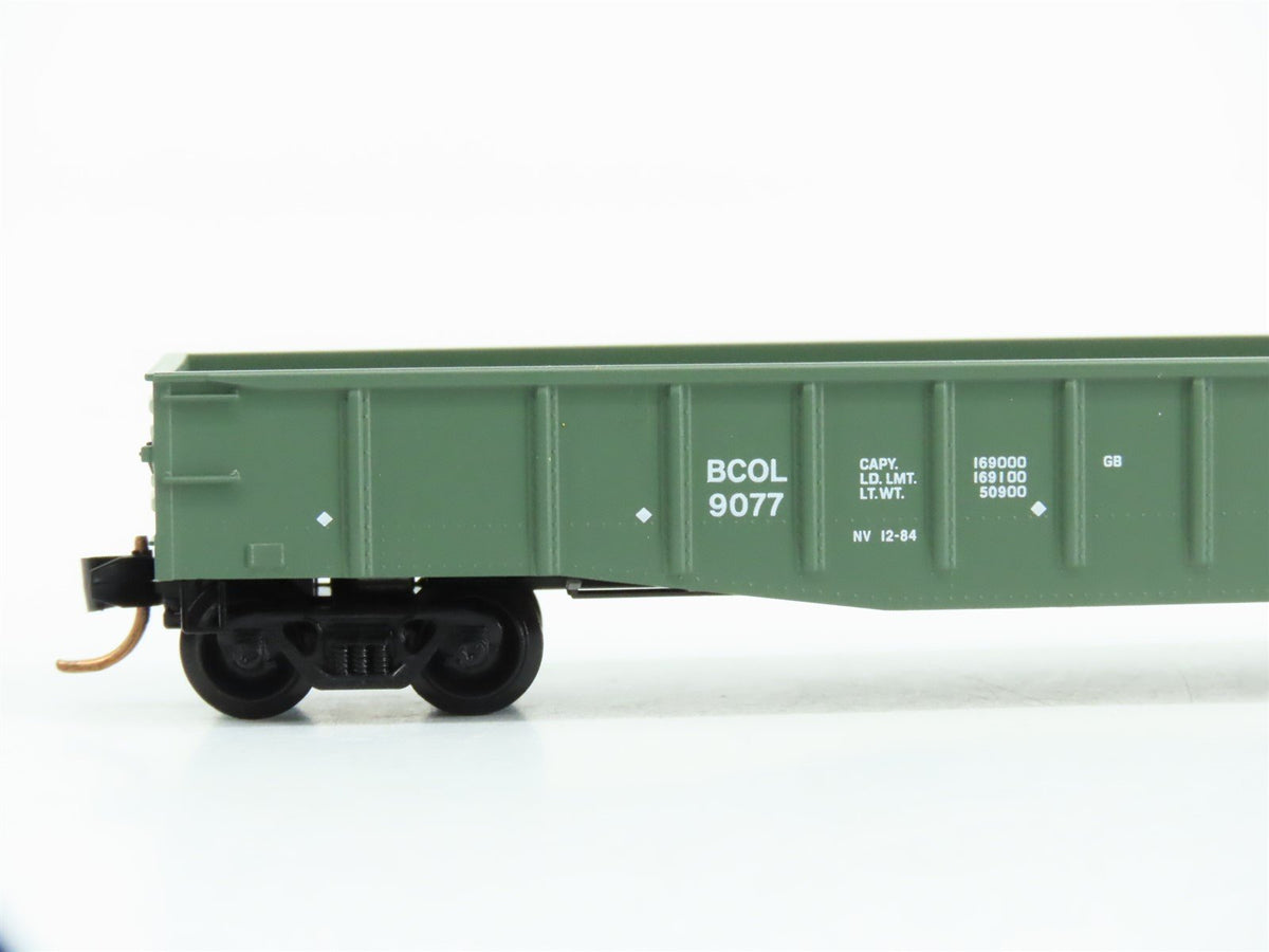 N Scale Micro-Trains MTL 105050 BCOL British Columbia Railway 50&#39; Gondola #9077