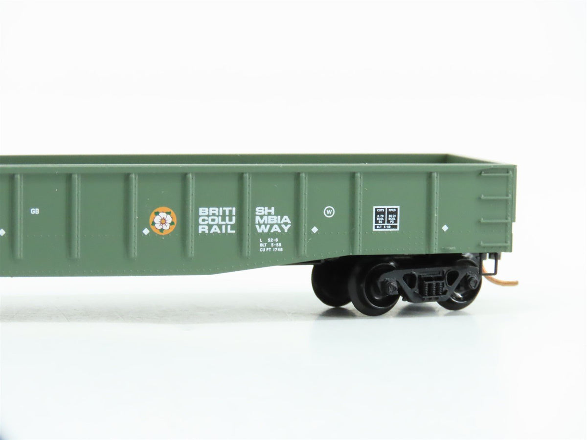 N Scale Micro-Trains MTL 105050 BCOL British Columbia Railway 50&#39; Gondola #9077