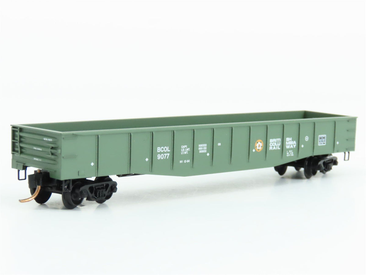 N Scale Micro-Trains MTL 105050 BCOL British Columbia Railway 50&#39; Gondola #9077