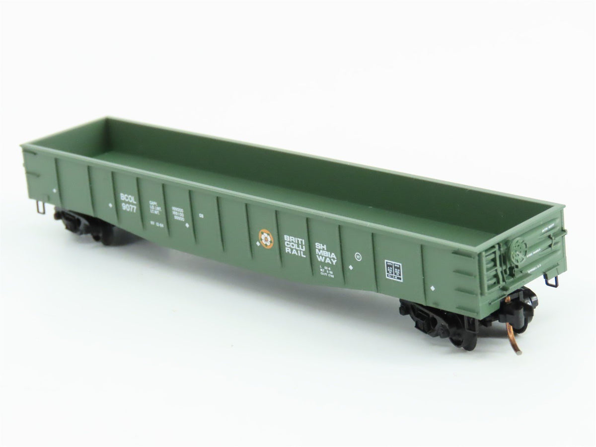 N Scale Micro-Trains MTL 105050 BCOL British Columbia Railway 50&#39; Gondola #9077