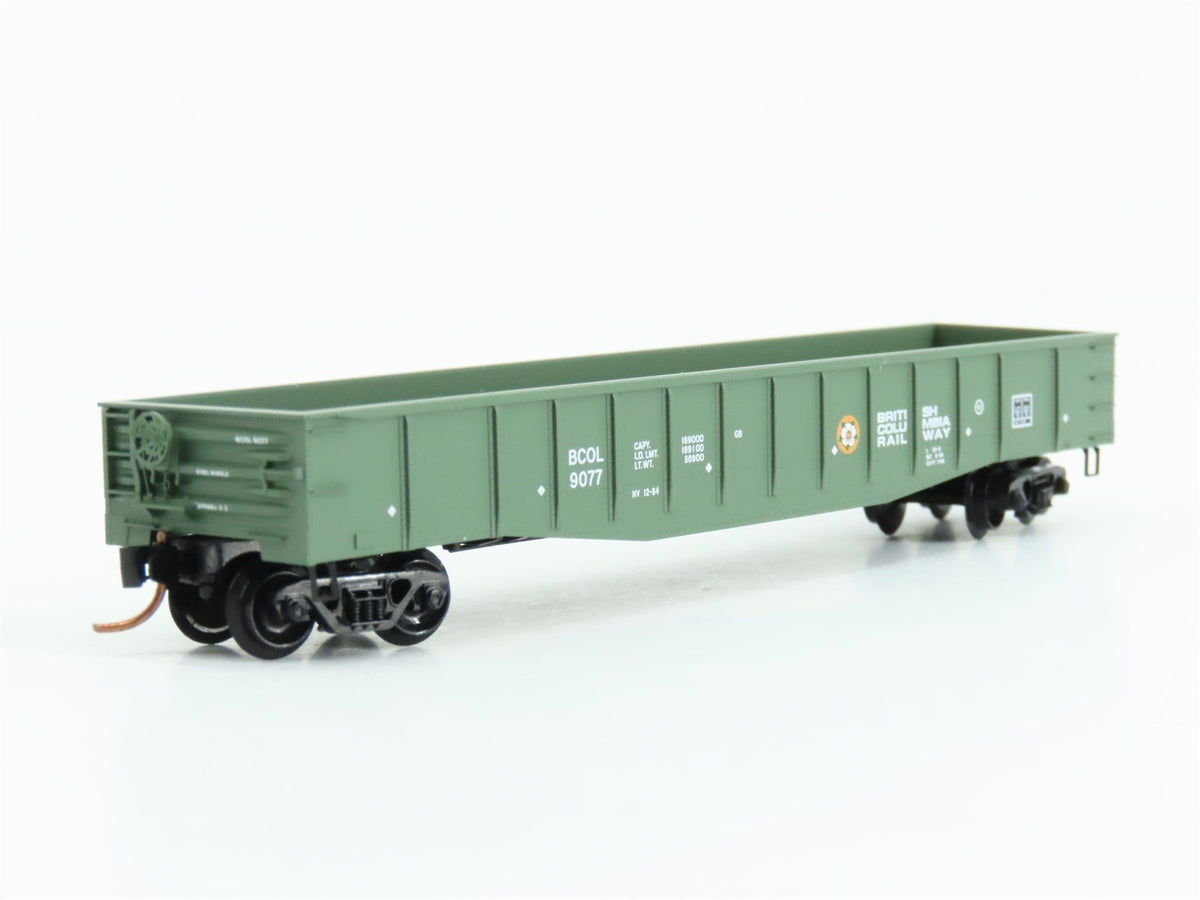 N Scale Micro-Trains MTL 105050 BCOL British Columbia Railway 50&#39; Gondola #9077