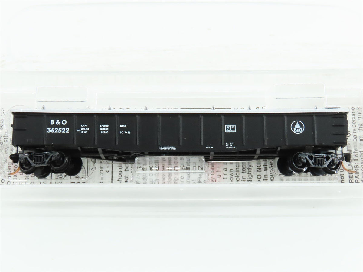 N Scale Micro-Trains MTL 106040 B&amp;O Baltimore &amp; Ohio 50&#39; Gondola #362522