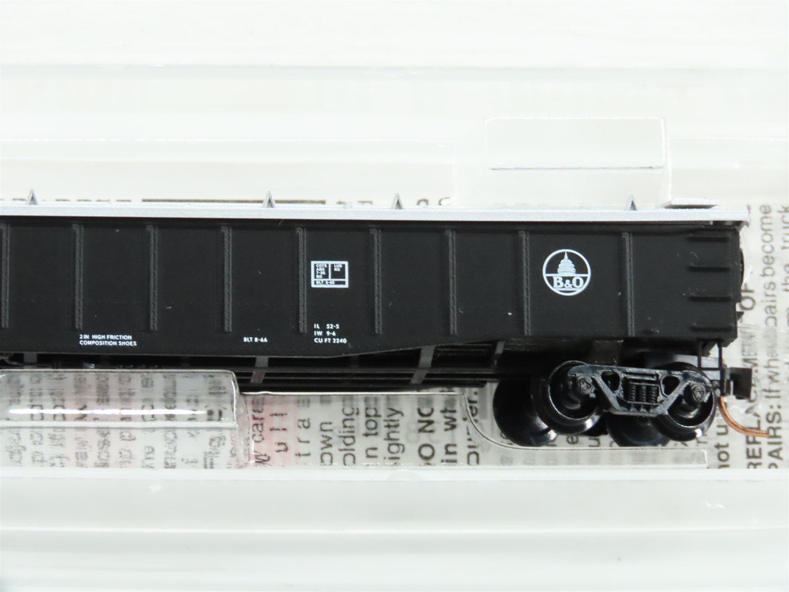 N Scale Micro-Trains MTL 106040 B&O Baltimore & Ohio 50' Gondola #362522