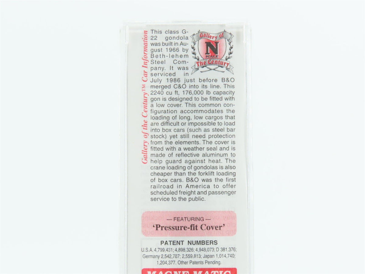 N Scale Micro-Trains MTL 106040 B&amp;O Baltimore &amp; Ohio 50&#39; Gondola #362522