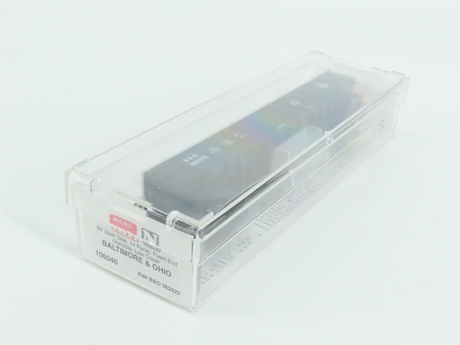 N Scale Micro-Trains MTL 106040 B&O Baltimore & Ohio 50' Gondola #362522