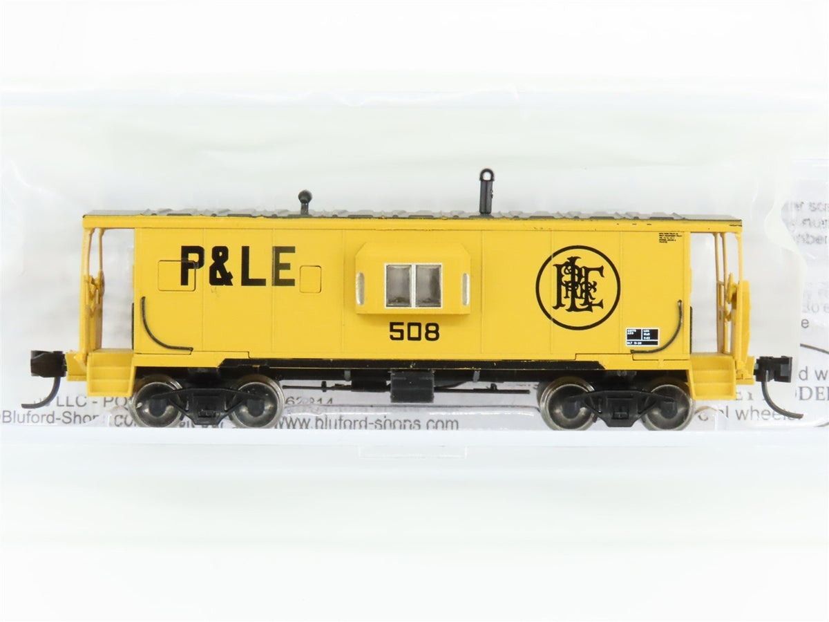 N Scale Bluford Shops 40041 PLE Pittsburgh &amp; Lake Erie Bay Window Caboose #508