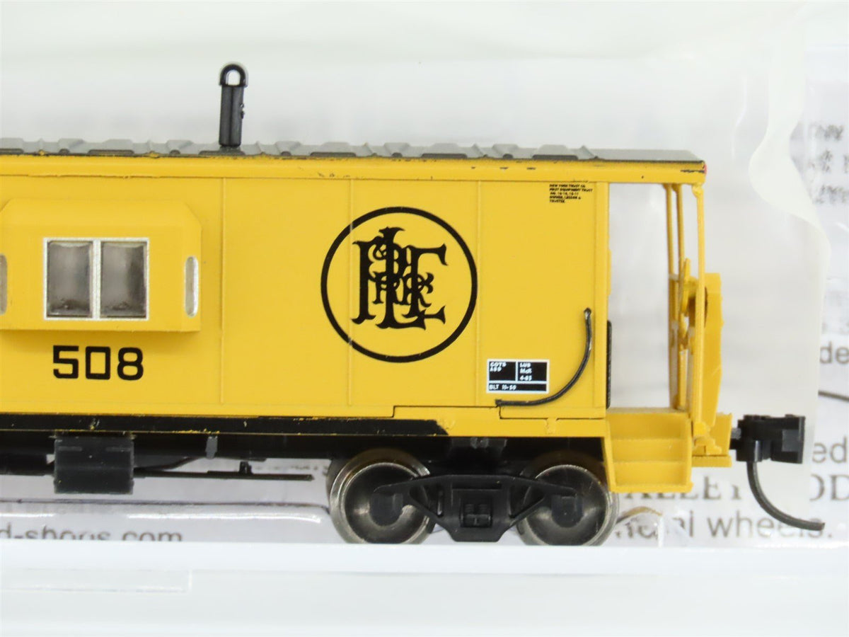 N Scale Bluford Shops 40041 PLE Pittsburgh &amp; Lake Erie Bay Window Caboose #508