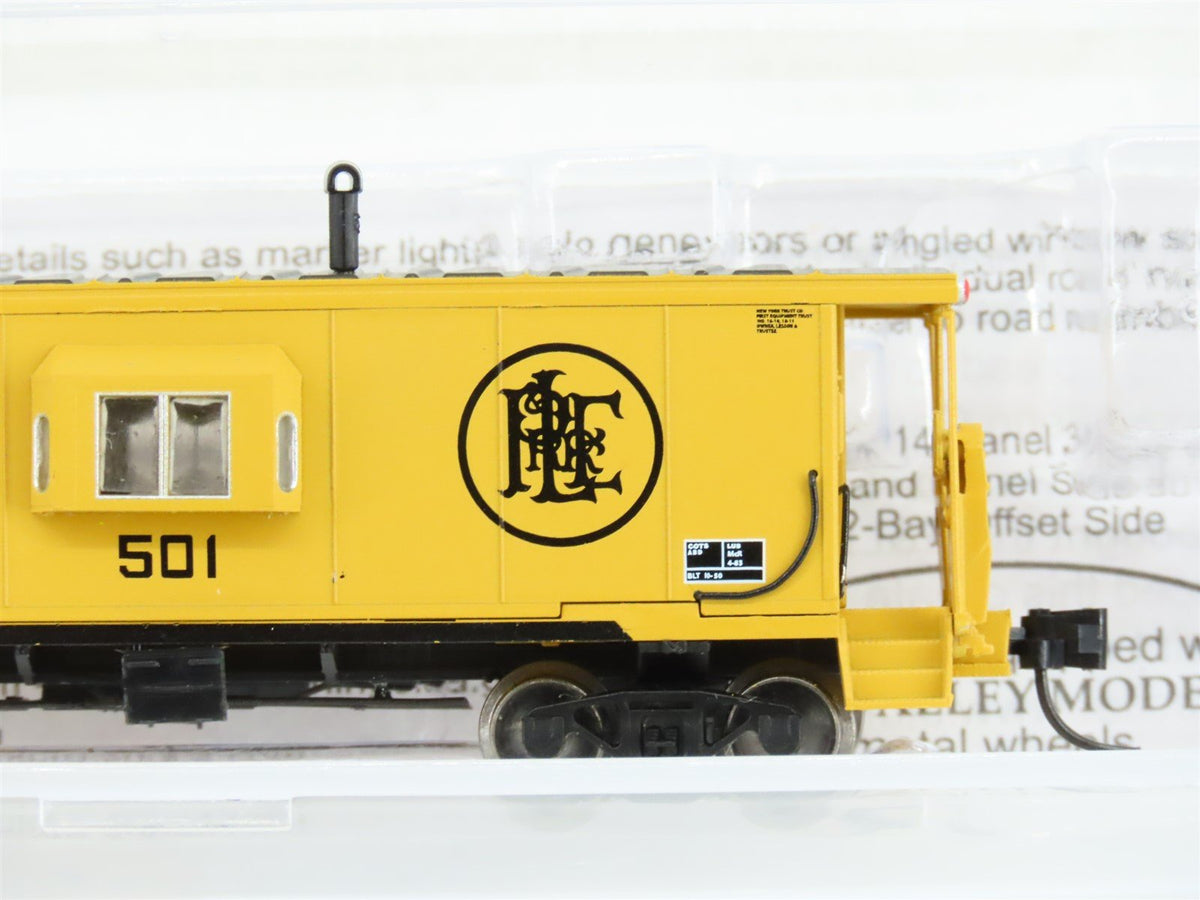 N Scale Bluford Shops 40040 PLE Pittsburgh &amp; Lake Erie Bay Window Caboose #501