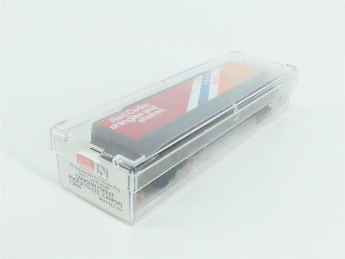 N Scale Micro-Trains MTL 75060 USLX Canadian Forest Products 50&#39; Box Car #474