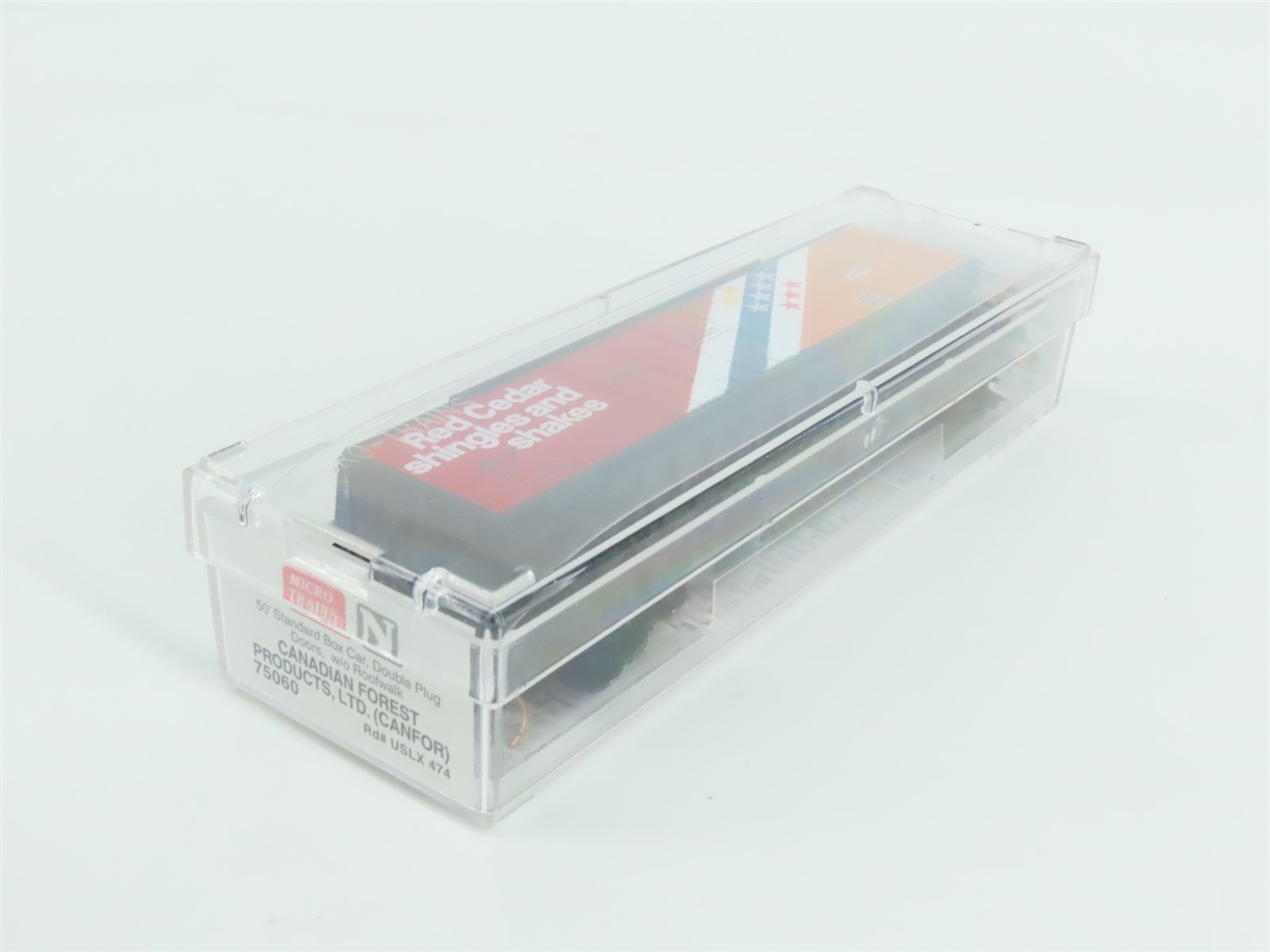 N Scale Micro-Trains MTL 75060 USLX Canadian Forest Products 50' Box Car #474