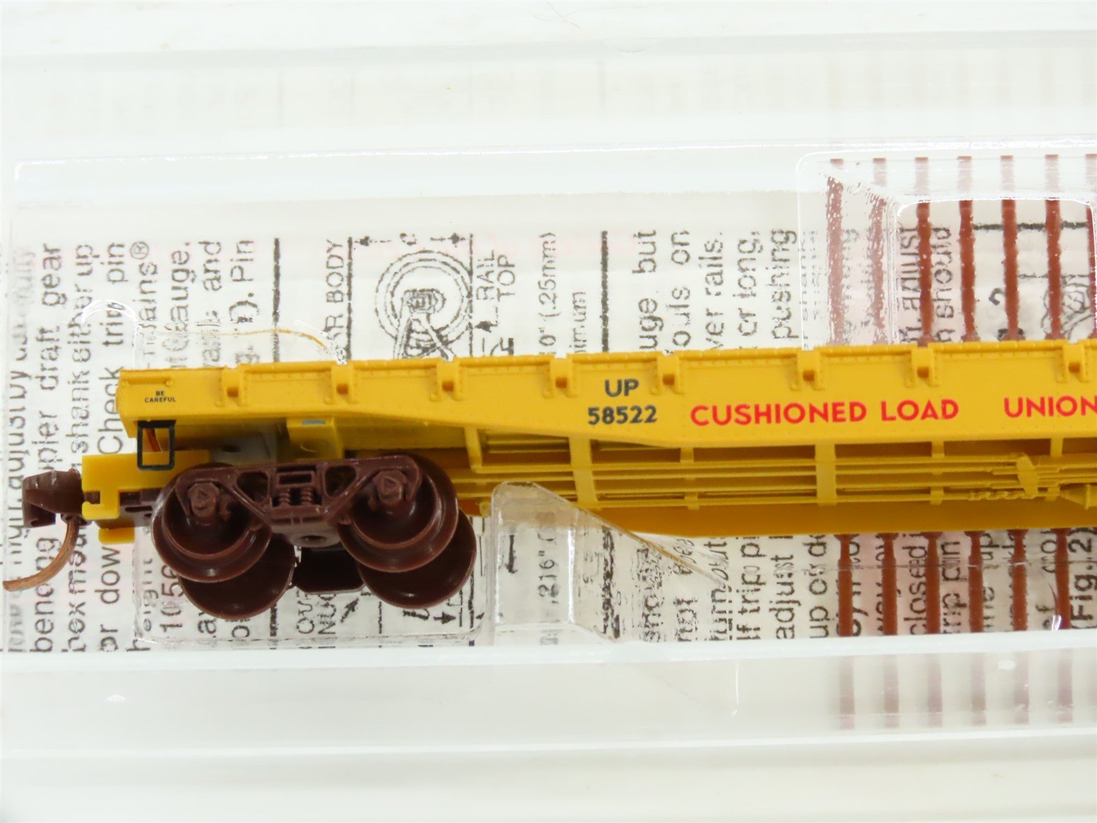 N Scale Micro-Trains MTL 45070 UP Union Pacific Railroad 50' Flat Car #58522